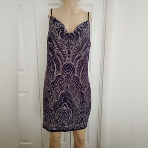 JUMP Apparel Womens Spaghetti Strap Cowl Neck Mini Evening Party Cocktail XXL